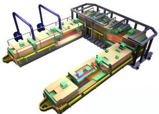 50 Tpd کوره ذوب شیشه کوره سوخته با طراحی پیشرفته صرفه جویی در انرژی