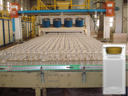 خرید خط تولید بطری شیشه ای فلینت جار پودینگ شیشه ای 300 میلی لیتر online manufacture