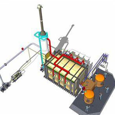 خرید 10tpd کوره بازیافتی شیشه فلنت درجه حرارت بالا صرفه جویی در انرژی online manufacture
